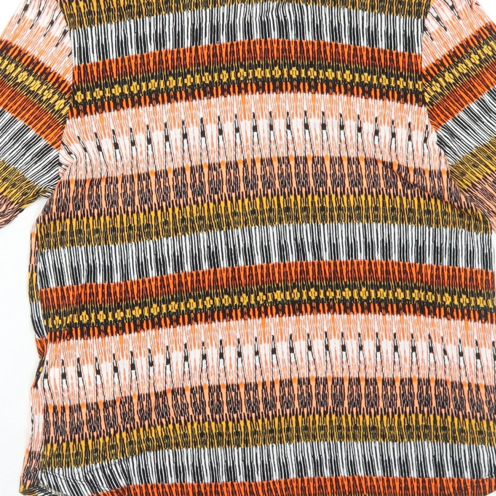 Womens UK Size S H&M Orange Basic Blouse