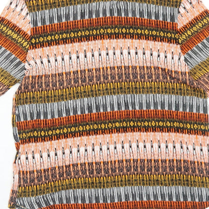 Womens UK Size S H&M Orange Basic Blouse