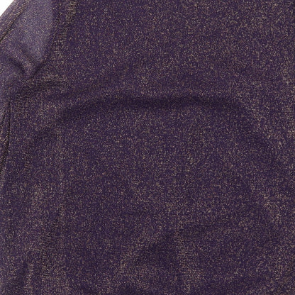 Womens UK Size 14 M&Co Purple Basic Blouse