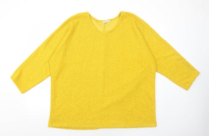 Womens UK Size 8 New Collection Yellow Pullover Jumper