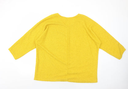 Womens UK Size 8 New Collection Yellow Pullover Jumper
