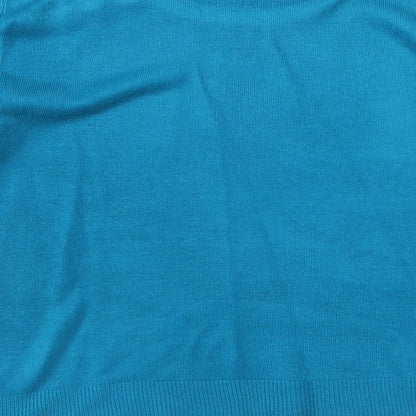 Womens UK Size M M&Co Blue Pullover Jumper