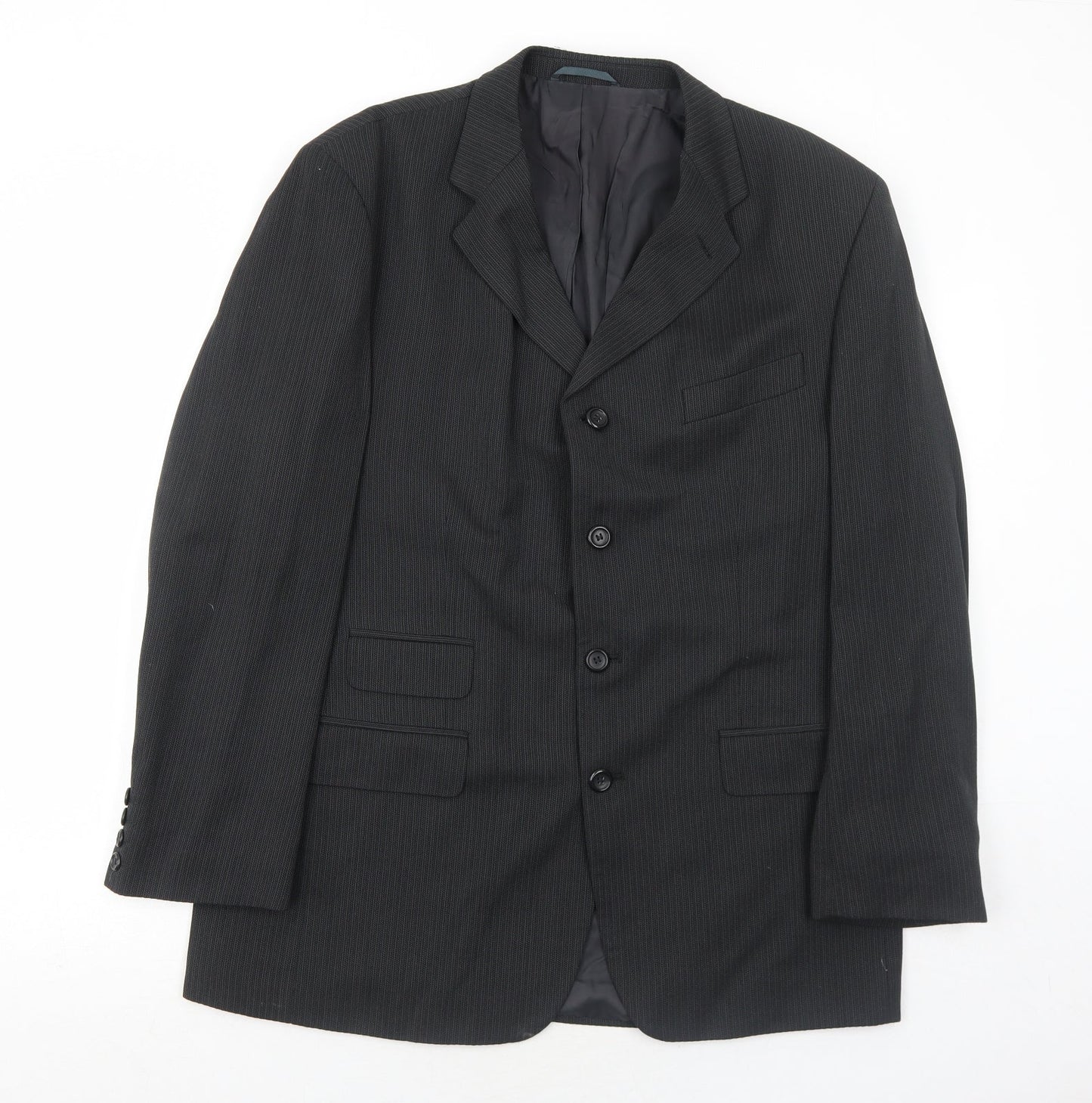 Mens UK Size 42 Jonathan Adams Regular Black Suit Jacket