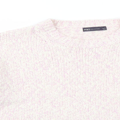 Womens UK Size L Marks and Spencer Pink Pullover Jumper