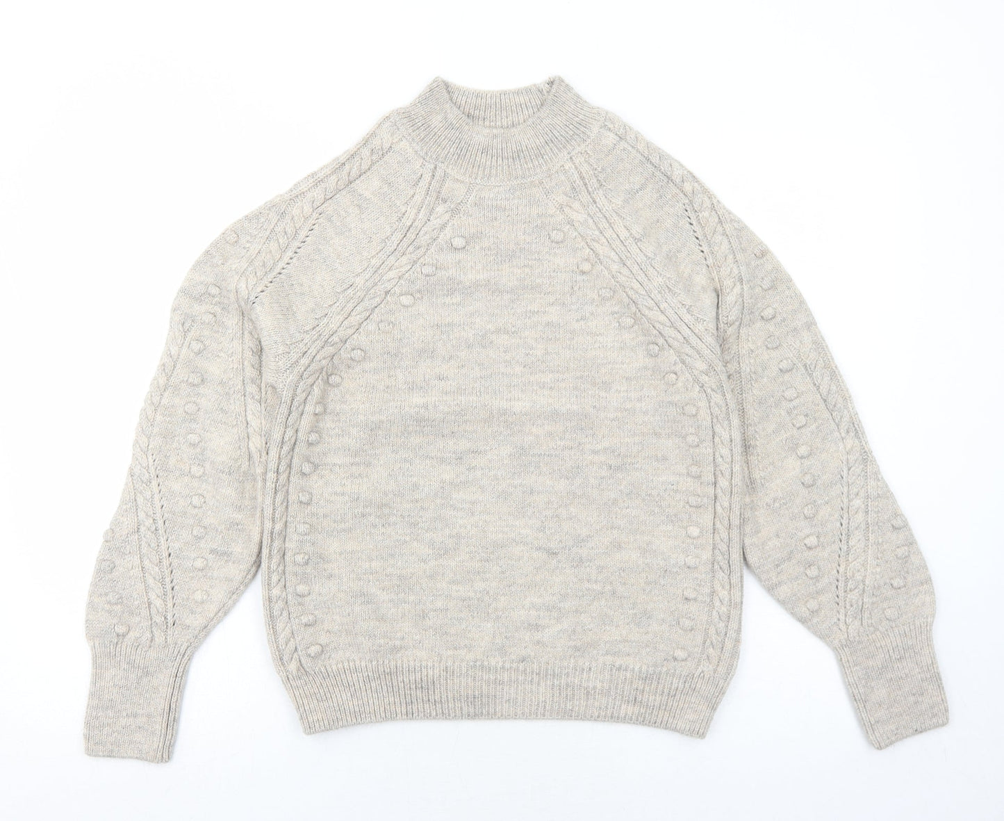 Womens UK Size S Marks and Spencer Grey Pullover Jumper
