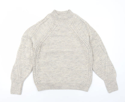 Womens UK Size S Marks and Spencer Grey Pullover Jumper