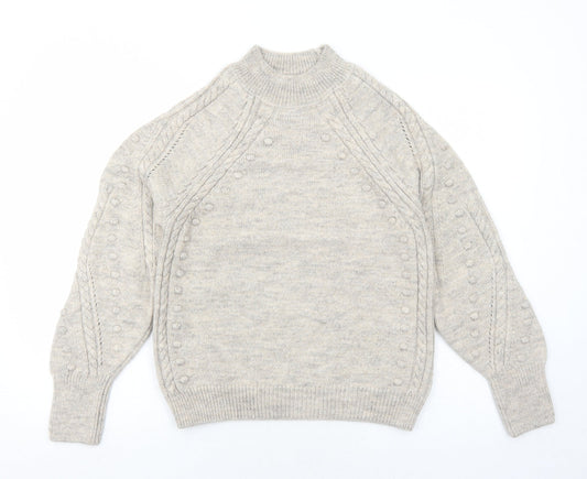 Womens UK Size S Marks and Spencer Grey Pullover Jumper
