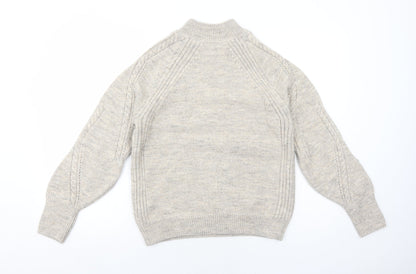 Womens UK Size S Marks and Spencer Grey Pullover Jumper