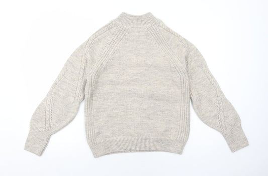 Womens UK Size S Marks and Spencer Grey Pullover Jumper