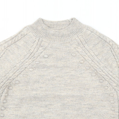 Womens UK Size S Marks and Spencer Grey Pullover Jumper
