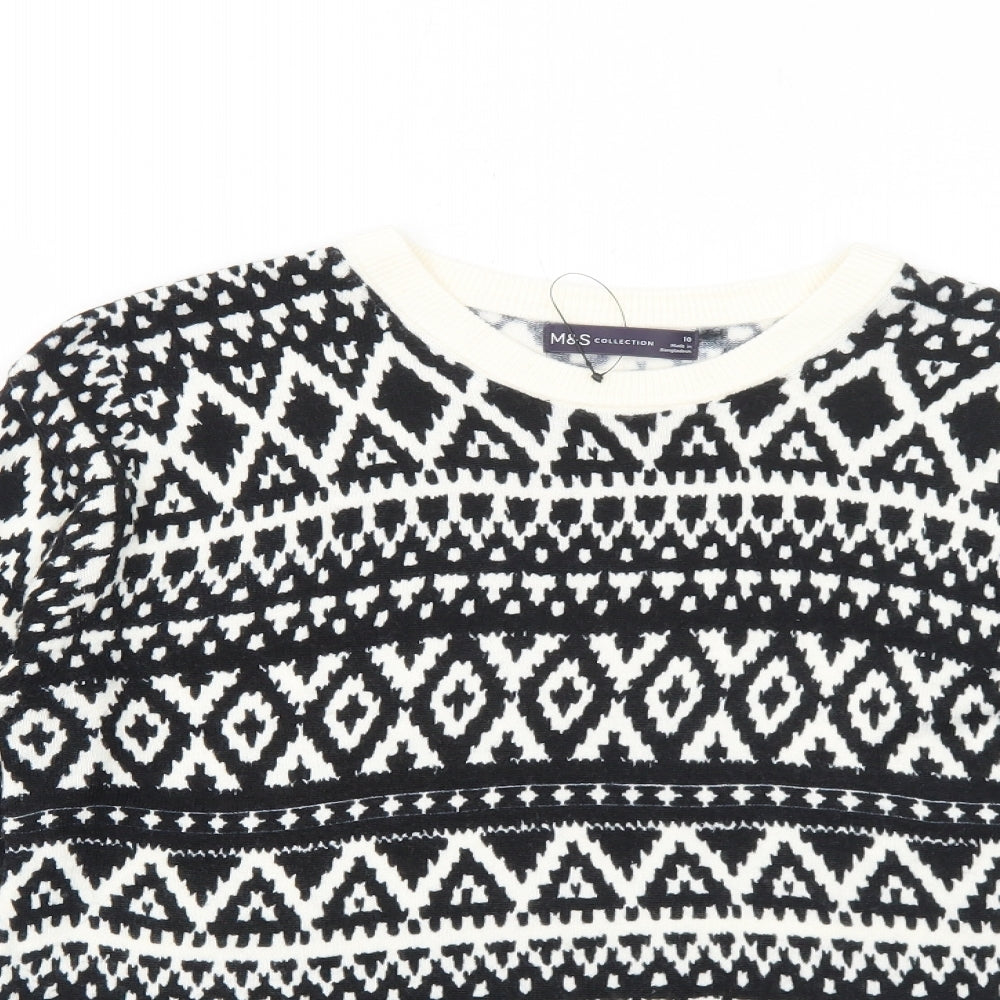 Womens UK Size 10 Marks and Spencer Black Pullover Jumper