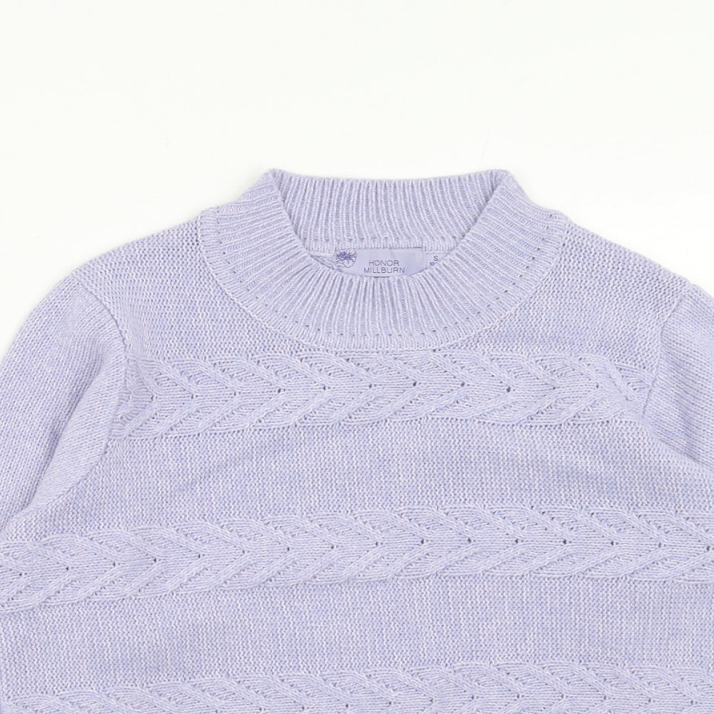 Womens UK Size S EWM Purple Pullover Jumper
