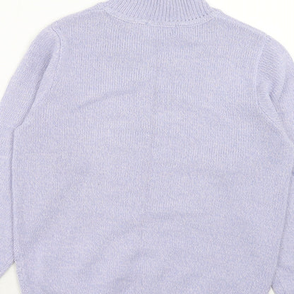 Womens UK Size S EWM Purple Pullover Jumper