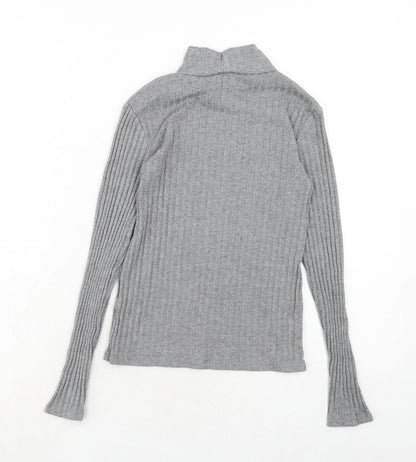 Womens UK Size 6 Topshop Grey Pullover Jumper