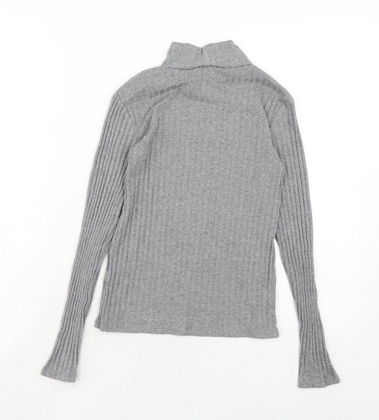 Womens UK Size 6 Topshop Grey Pullover Jumper