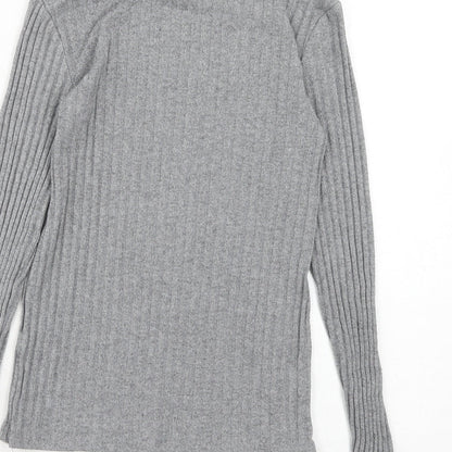 Womens UK Size 6 Topshop Grey Pullover Jumper