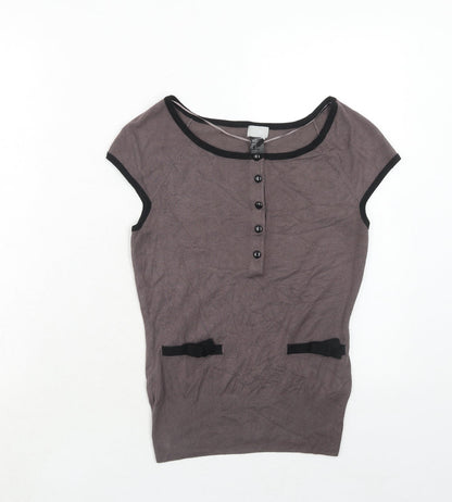 Womens UK Size XS H&M Grey Pullover Jumper