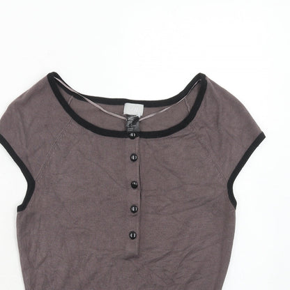 Womens UK Size XS H&M Grey Pullover Jumper
