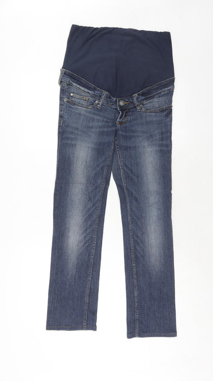 Womens UK Size 8 H&M Regular Fit Straight Blue Jeans