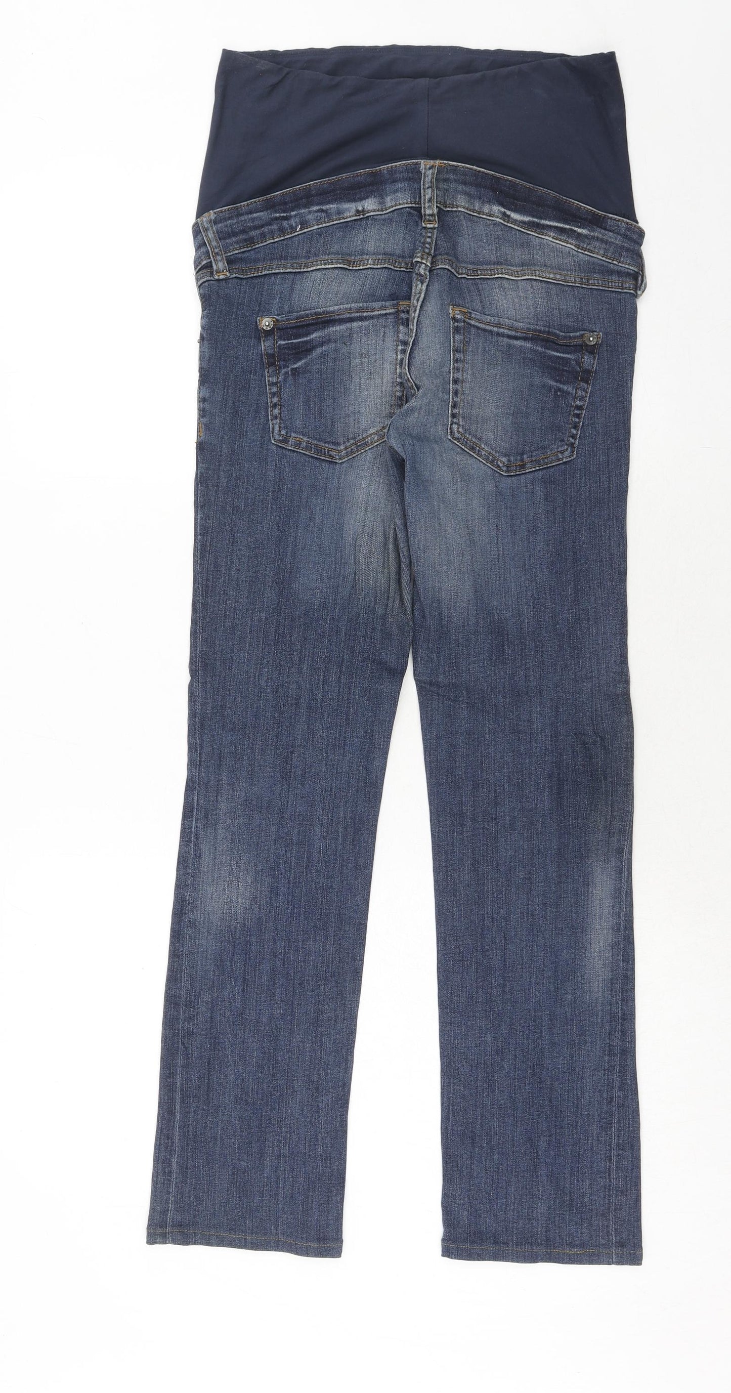 Womens UK Size 8 H&M Regular Fit Straight Blue Jeans