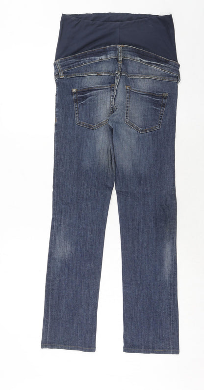 Womens UK Size 8 H&M Regular Fit Straight Blue Jeans