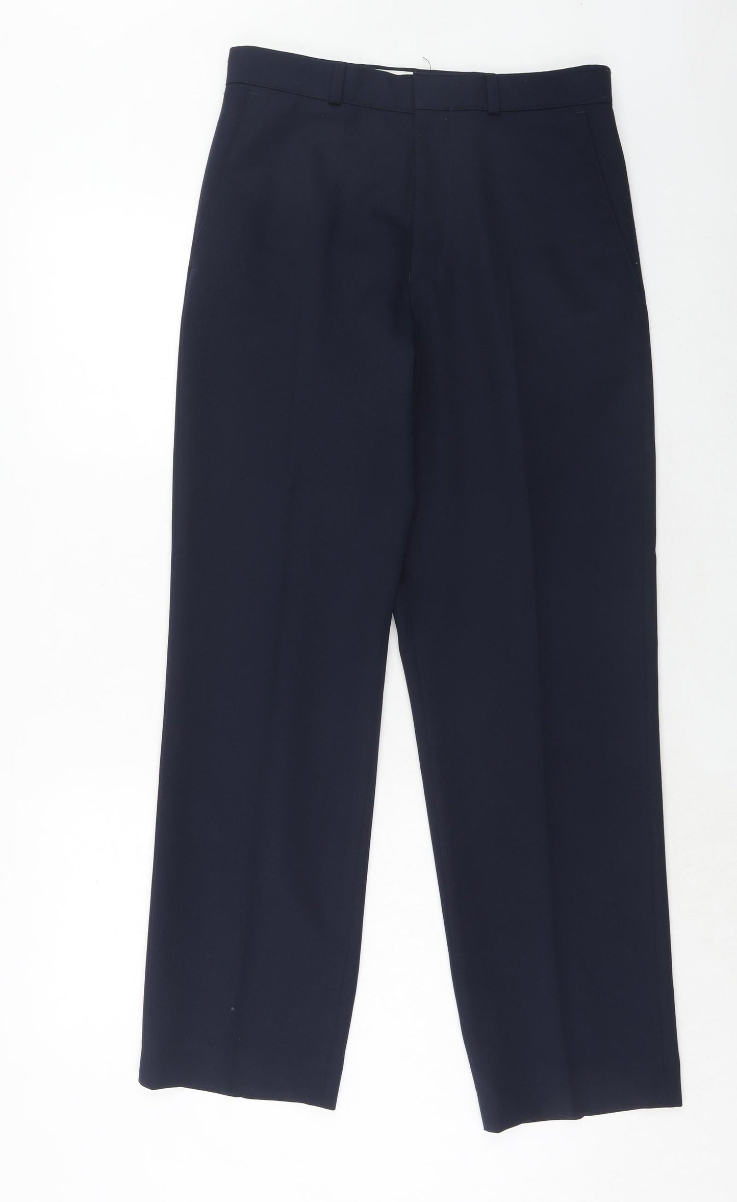 Mens UK Size 30 in BHS Regular Fit Dress Pants Blue Trousers
