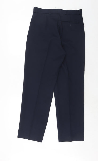 Mens UK Size 30 in BHS Regular Fit Dress Pants Blue Trousers