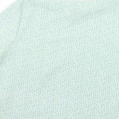 Womens UK Size 14 Slimma Green Basic Blouse