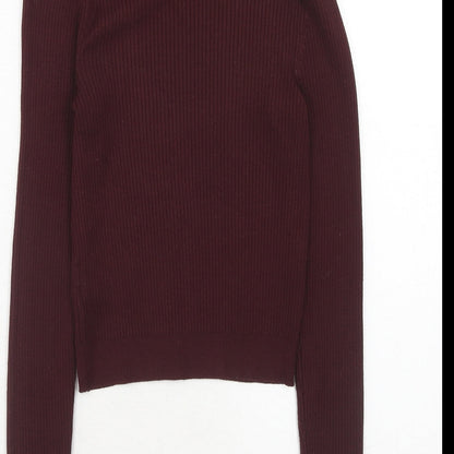 Womens UK Size XS H&M Purple Pullover Jumper
