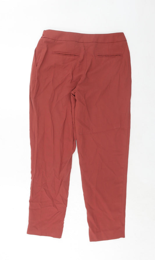 Womens UK Size 8 H&M Regular Fit Chino Orange Trousers