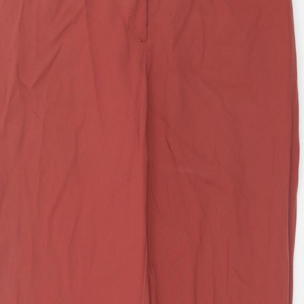 Womens UK Size 8 H&M Regular Fit Chino Orange Trousers