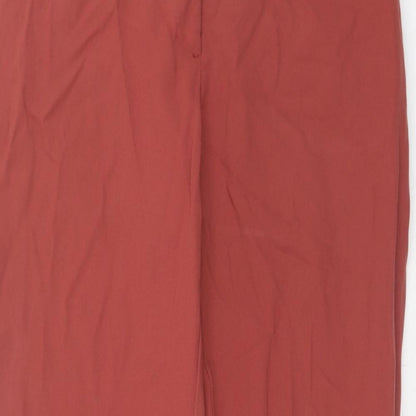 Womens UK Size 8 H&M Regular Fit Chino Orange Trousers