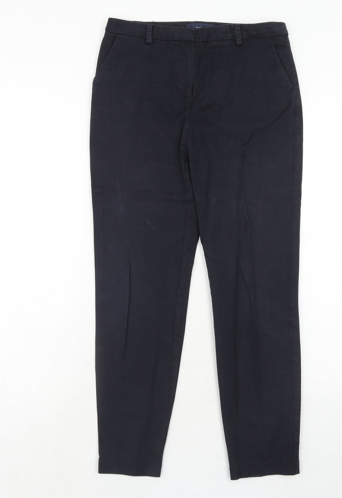 Womens UK Size 8 NEXT Regular Fit Carrot Black Trousers