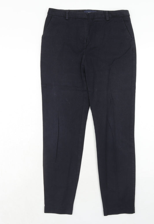 Womens UK Size 8 NEXT Regular Fit Carrot Black Trousers