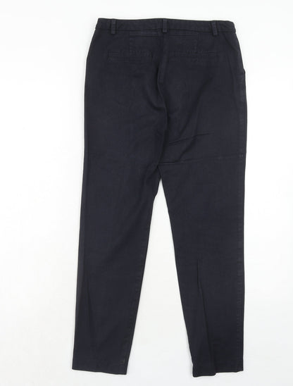 Womens UK Size 8 NEXT Regular Fit Carrot Black Trousers