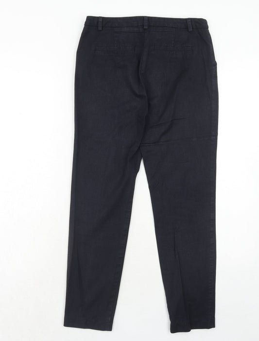 Womens UK Size 8 NEXT Regular Fit Carrot Black Trousers