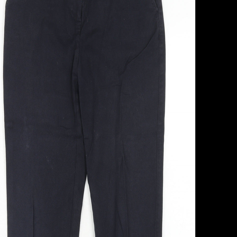 Womens UK Size 8 NEXT Regular Fit Carrot Black Trousers