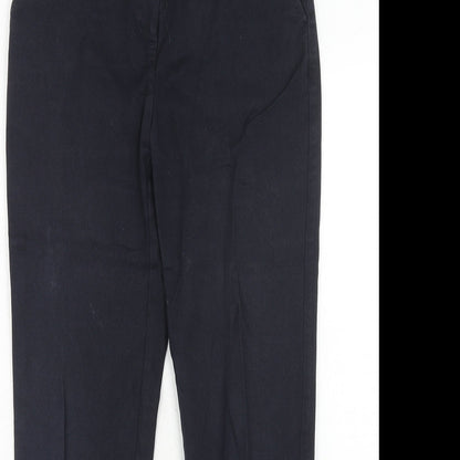 Womens UK Size 8 NEXT Regular Fit Carrot Black Trousers