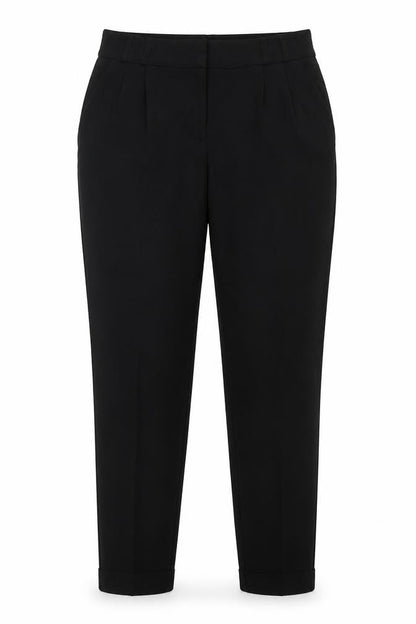 Womens UK Size 10 M&Co Regular Fit  Black Trousers