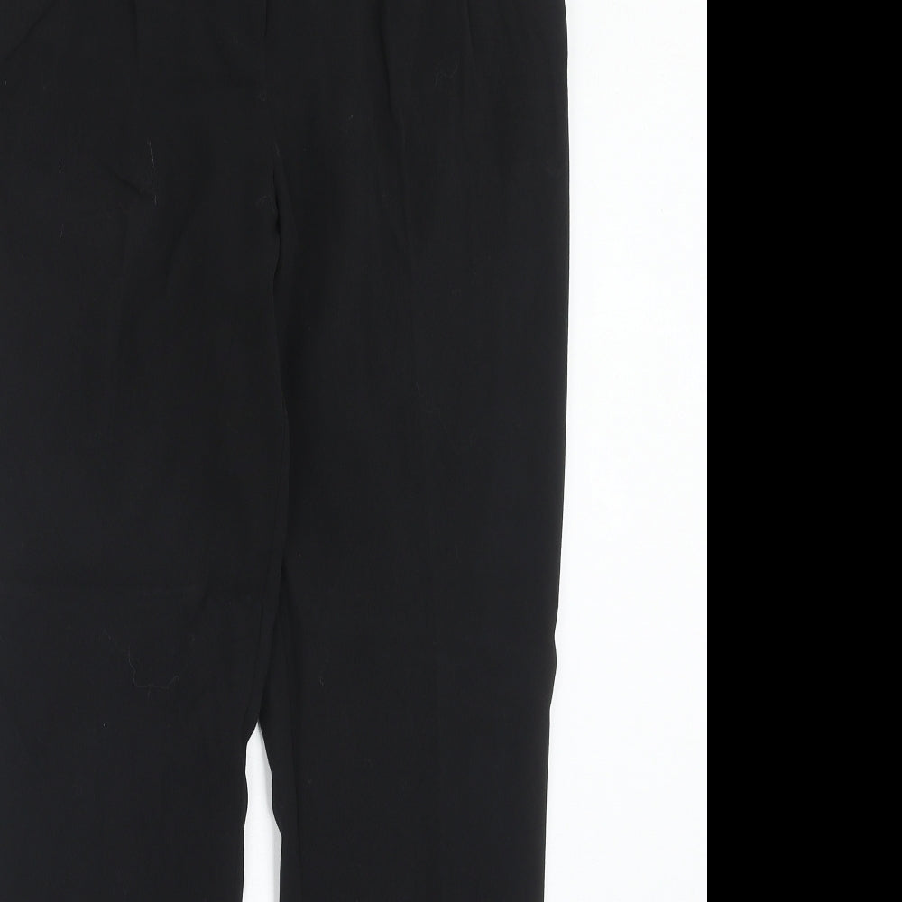 Womens UK Size 10 M&Co Regular Fit  Black Trousers