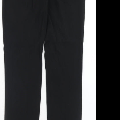 Womens UK Size 10 M&Co Regular Fit  Black Trousers