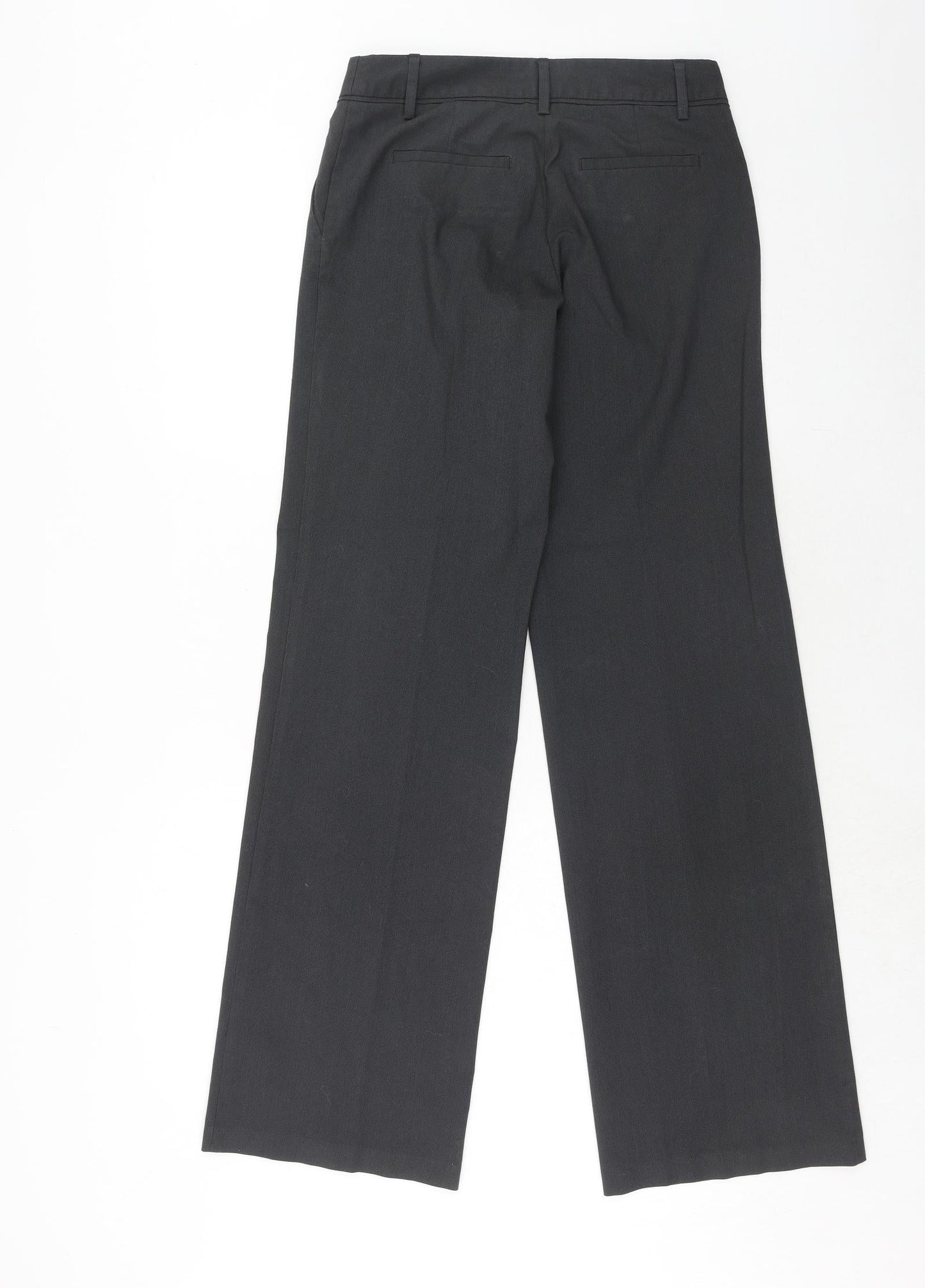 Womens UK Size 10 Sisley Regular Fit Dress Pants Grey Trousers
