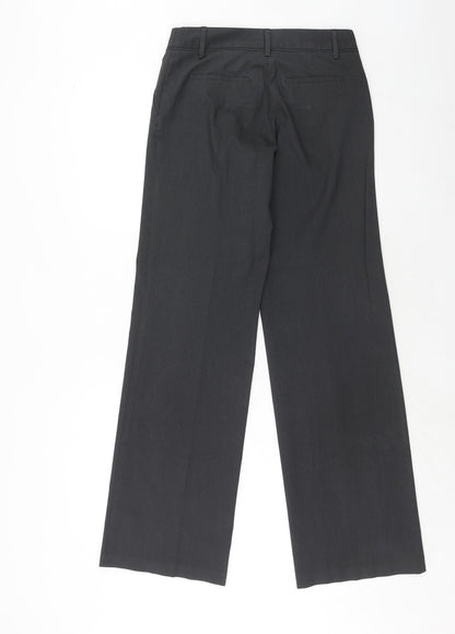 Womens UK Size 10 Sisley Regular Fit Dress Pants Grey Trousers