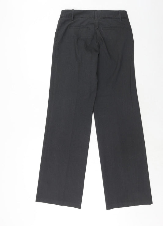 Womens UK Size 10 Sisley Regular Fit Dress Pants Grey Trousers