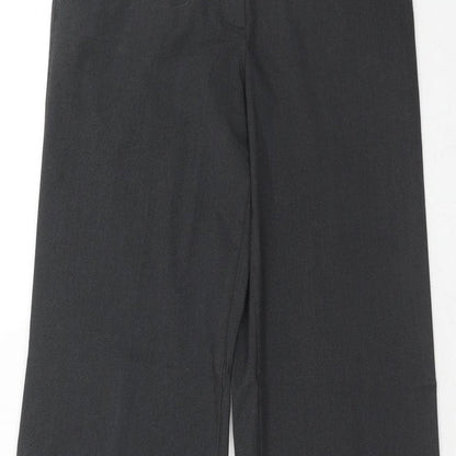 Womens UK Size 10 Sisley Regular Fit Dress Pants Grey Trousers