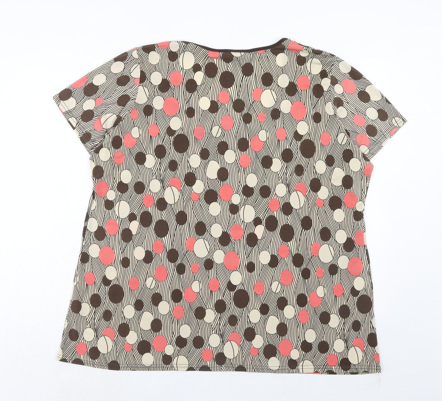 Womens UK Size XL Bonmarché Brown Basic Blouse