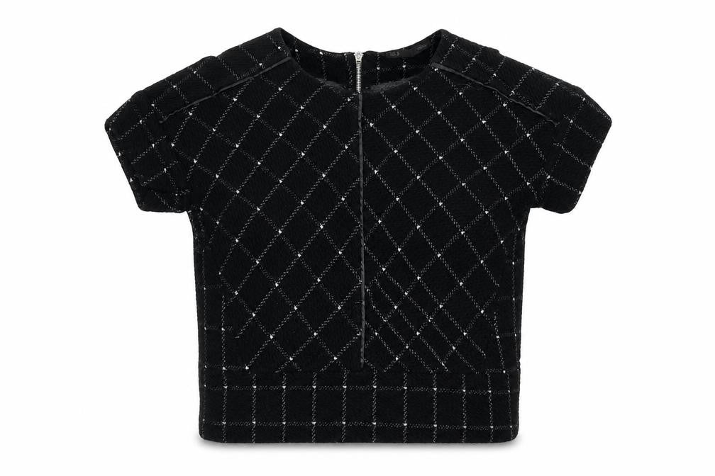 Womens UK Size S Sfera Black Basic Blouse