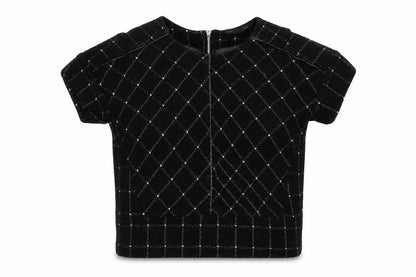 Womens UK Size S Sfera Black Basic Blouse