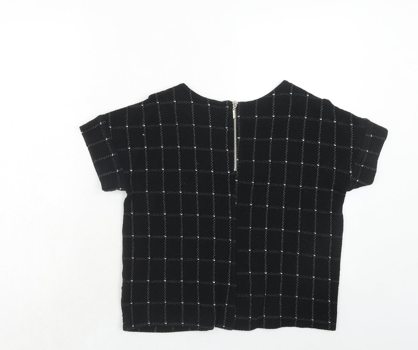 Womens UK Size S Sfera Black Basic Blouse