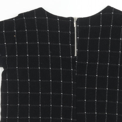 Womens UK Size S Sfera Black Basic Blouse